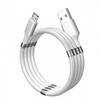CABLE MAGNÉTICO ENROLLABLE PK01 MICRO USB