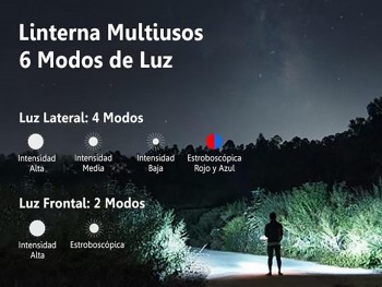 LINTERNA LED MULTIUSOS T7
